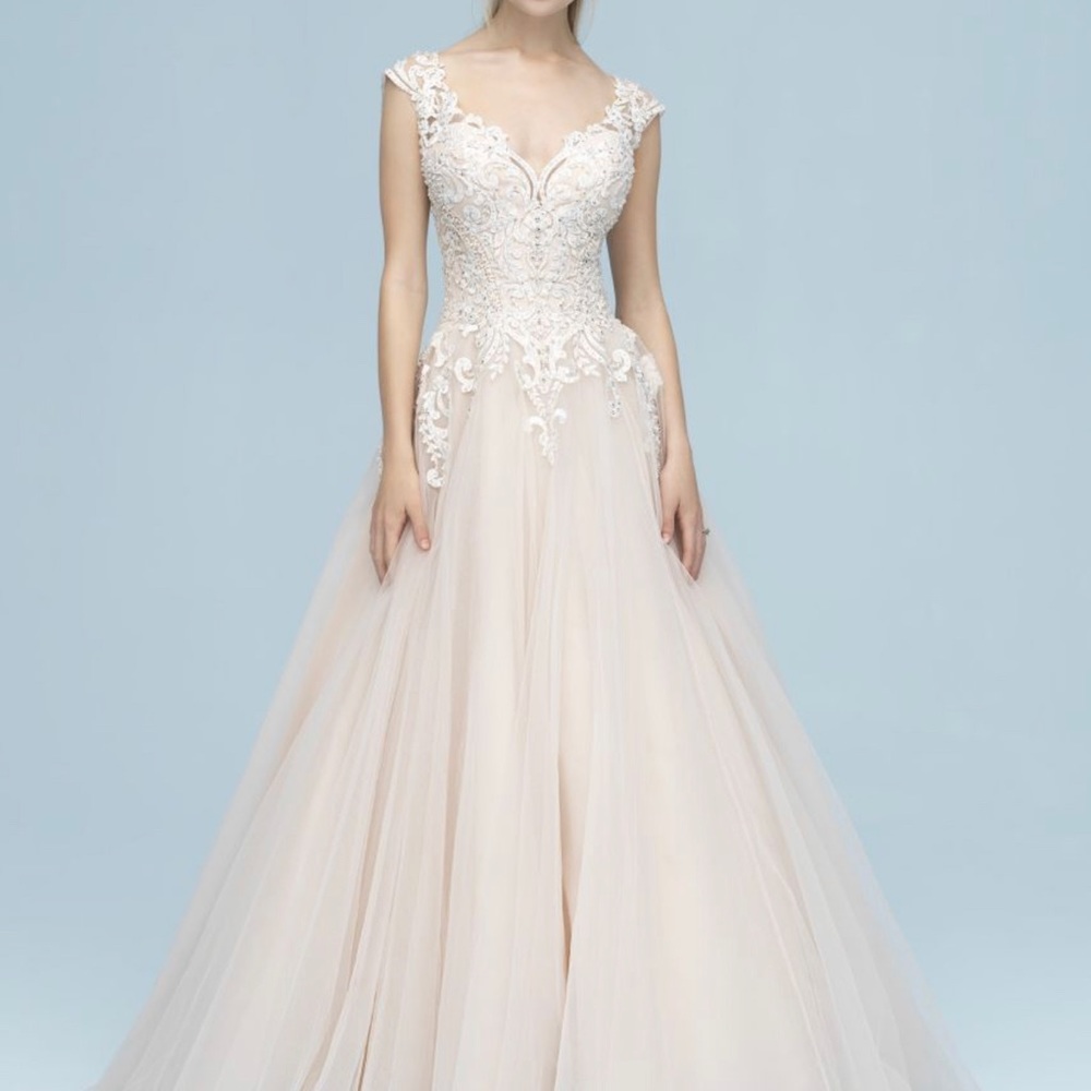 Allure Bridal’s Blush Embellished Wedding Gown